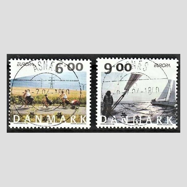 FRIMRKER DANMARK | 2004 - AFA 1396,1397 - Europamrker - 6,00 + 9,00 Kr. flerfarvet - Pragt Stemplet Asns