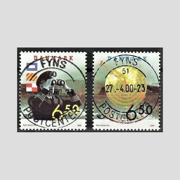 FRIMRKER DANMARK | 1998 - AFA 1181,1182 - 28 maj Sfart - 6,50 + 6,50 Kr. st flerfarvet - Lux Stemplet Fyns Postcenter