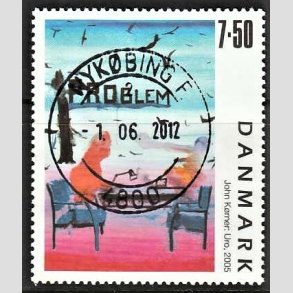 FRIMRKER DANMARK | 2005 - AFA 1441 - Frimrkekunst 8. - 7,50 Kr. John Krner - Pragt Stemplet Nykbing F