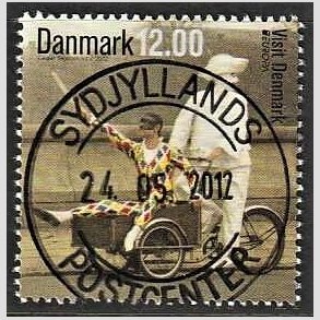 FRIM�RKER DANMARK | 2012 - AFA 1696 - Visit Danmark - 12,00 Kr. flerfarvet - Pragt Stemplet 
