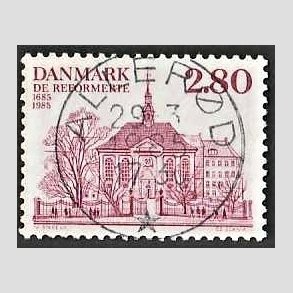 FRIM�RKER DANMARK | 1985 - AFA 825 - Reformerte meninghed 300 �r - 2,80 Kr. rosa - Pragt Stemplet Aller�d