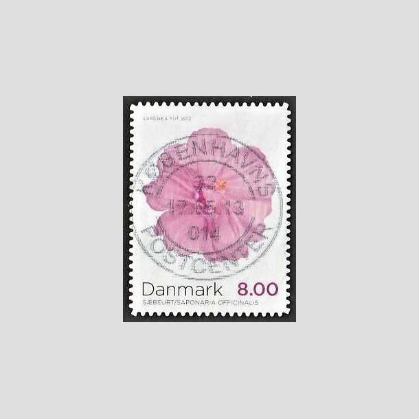 FRIMRKER DANMARK | 2012 - AFA 1715a - Efterrsblomster - 8,00 Kr. flerfarvet - Pragt Stemplet