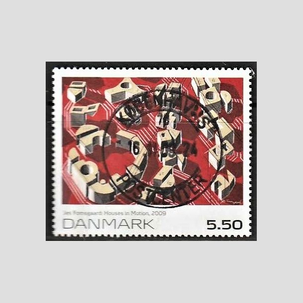 FRIMRKER DANMARK | 2009 - AFA 1589 - Frimrkekunst - 5,50 Kr. flerfarvet - Pragt Stemplet