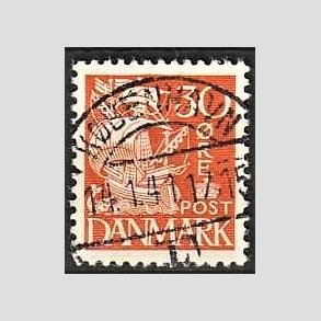 FRIM�RKER DANMARK | 1940 - AFA 259 - Karavel 30 �re orange Type II - Lux Stemplet K�benhavn