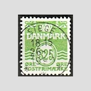 FRIM�RKER DANMARK | 1990 - AFA 954 - B�lgelinie - 325 �re lysgr�n - Pragt Stemplet Stege