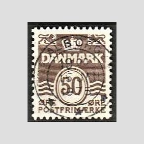 FRIM�RKER DANMARK | 1974 - AFA 571 - B�lgelinie 50 �re brun - Lux Stemplet �lborg