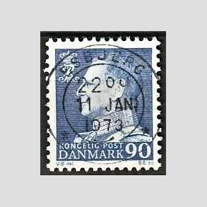 FRIMRKER DANMARK | 1967 - AFA 463F - Fr. IX 90 re bl - Lux Stemplet Esbjerg