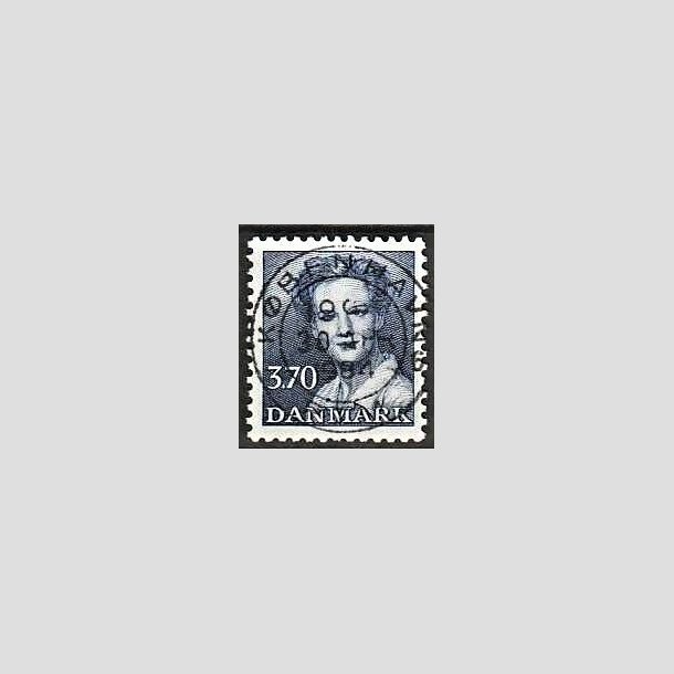 FRIMRKER DANMARK | 1984 - AFA 792 - Dronning Margrethe - 3,70 Kr. bl - Pragt Stemplet Kbenhavn