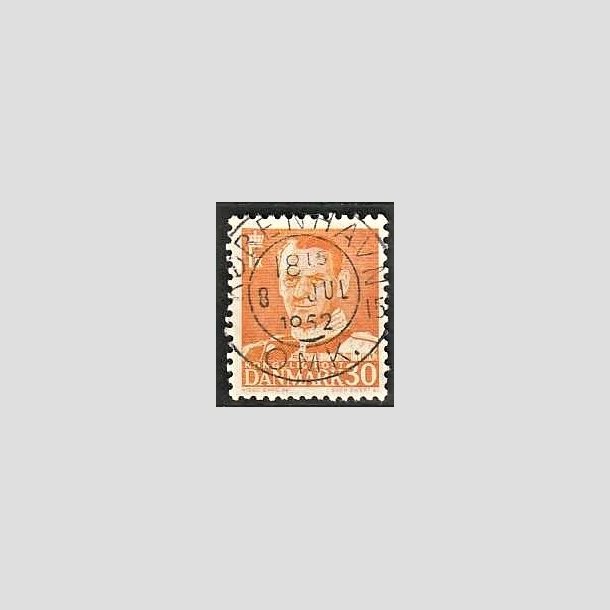 FRIMRKER DANMARK | 1948-50 - AFA 309 - Fr. IX 30 re orange - Lux Stemplet Kbenhavn