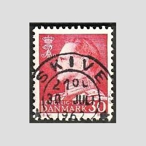 FRIMRKER DANMARK | 1961-62 - AFA 394 - Fr. IX 30 re rd - Lux Stemplet Skive