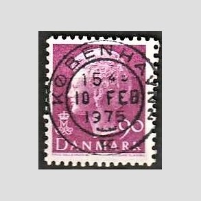 FRIMRKER DANMARK | 1974 - AFA 562 - Dronning Margrethe - 90 re violet - Pragt Stemplet Kbenhavn