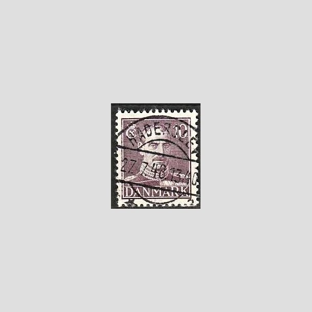 FRIMRKER DANMARK | 1942-44 - AFA 274 - Chr. X 10 re violet - Lux Stemplet Haderslev