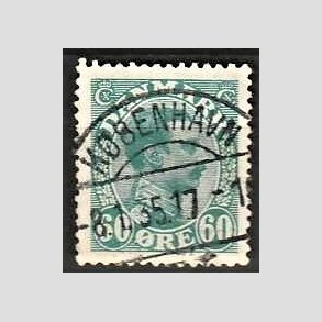 FRIMRKER DANMARK | 1921-22 - AFA 130 - Chr. X 60 re blgrn - Lux Stemplet Kbenhavn