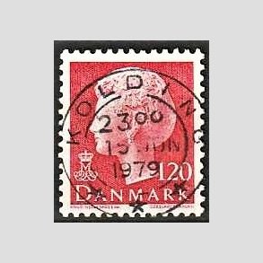 FRIMRKER DANMARK | 1977 - AFA 646 - Dronning Margrethe - 120 re rd - Pragt Stemplet Kolding