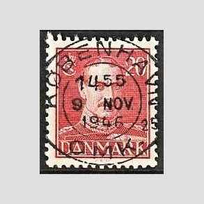 FRIMRKER DANMARK | 1942-44 - AFA 276 - Chr. X 20 re rd - Lux Stemplet Kbenhavn