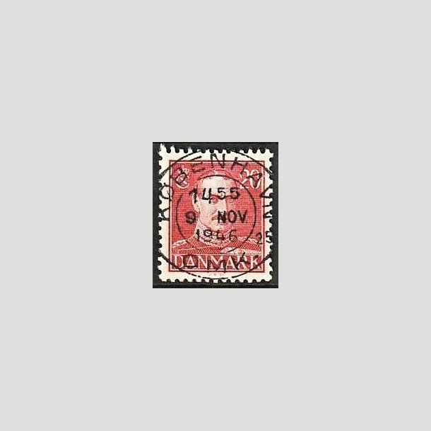 FRIMRKER DANMARK | 1942-44 - AFA 276 - Chr. X 20 re rd - Lux Stemplet Kbenhavn