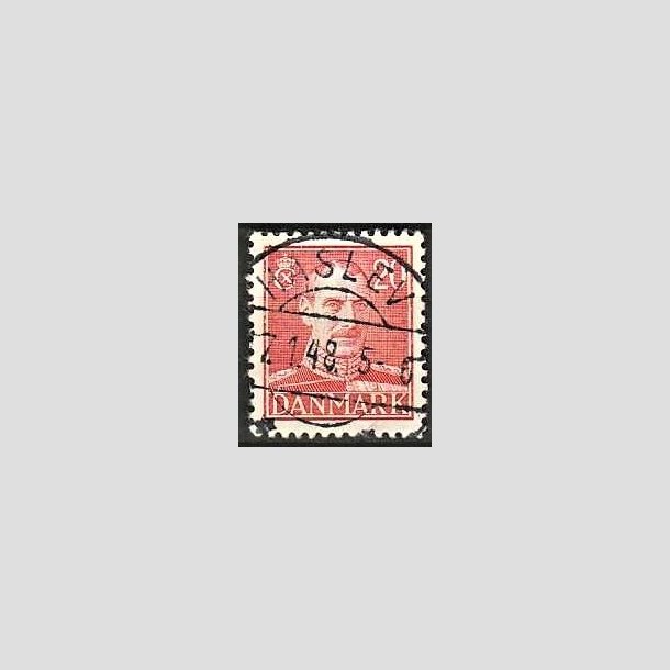 FRIMRKER DANMARK | 1942-44 - AFA 276 - Chr. X 20 re rd - Lux Stemplet Haslev