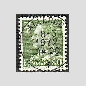 FRIMRKER DANMARK | 1967 - AFA 462F - Fr. IX 80 re grn - Lux Stemplet Allerd