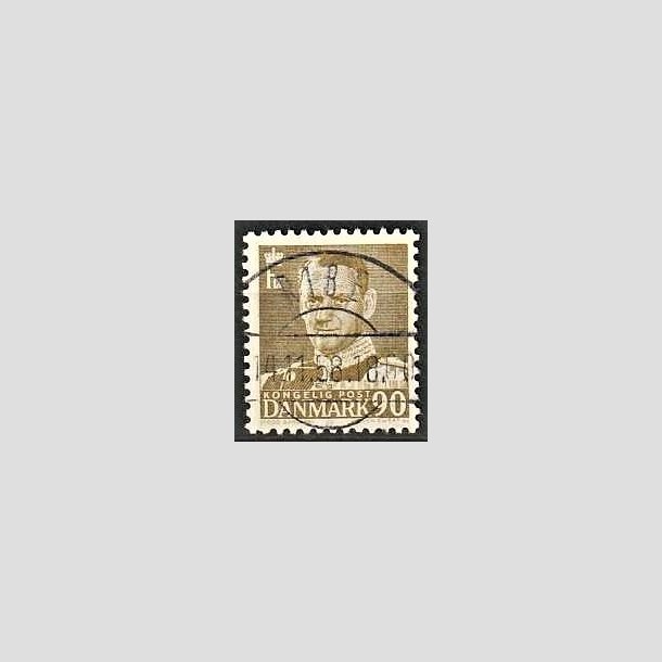 FRIMRKER DANMARK | 1952-53 - AFA 342 - Fr. IX 90 re oliven - Lux Stemplet Ribe