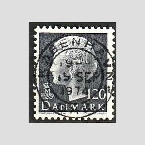FRIMRKER DANMARK | 1974 - AFA 564 - Dronning Margrethe - 120 re grbl - Pragt Stemplet Kbenhavn