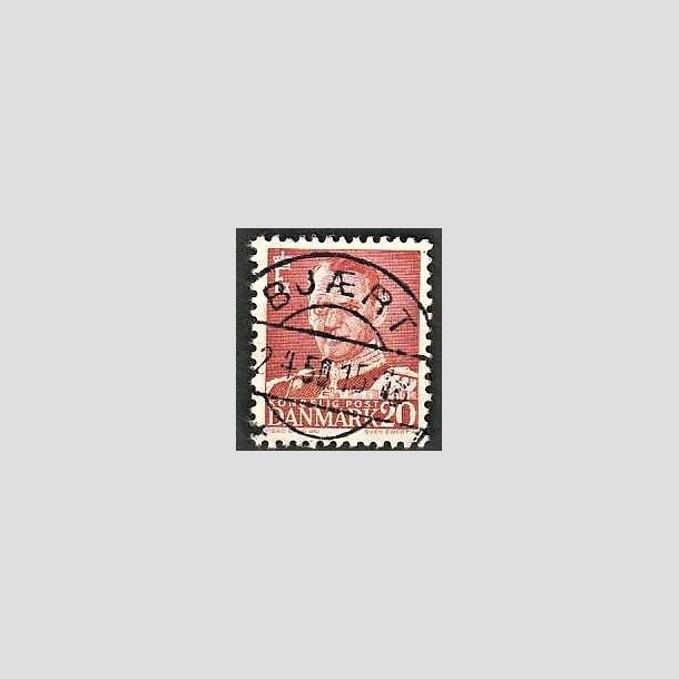 FRIMRKER DANMARK | 1948-50 - AFA 307 - Fr. IX 20 re rd - Pragt Stemplet Bjrt