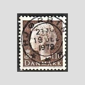 FRIMRKER DANMARK | 1979 - AFA 677 - Dronning Margrethe - 110 re brun - Pragt Stemplet Hjrring