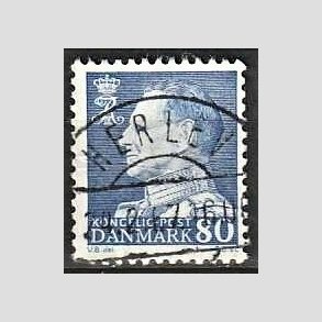 FRIMRKER DANMARK | 1965 - AFA 433 - Fr. IX 80 re bl - Pragt Stemplet Herlev