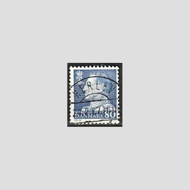 FRIMRKER DANMARK | 1965 - AFA 433 - Fr. IX 80 re bl - Pragt Stemplet Herlev