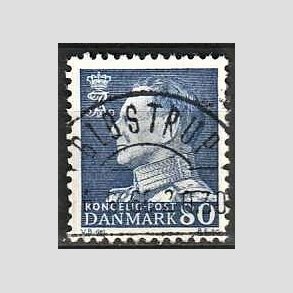 FRIMRKER DANMARK | 1965 - AFA 433 - Fr. IX 80 re bl - Pragt Stemplet Glostrup
