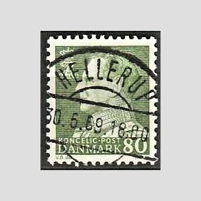 FRIMRKER DANMARK | 1967 - AFA 462F - Fr. IX 80 re grn - Lux Stemplet Hellerup
