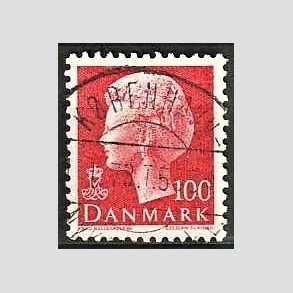 FRIMRKER DANMARK | 1976 - AFA 620 - Dronning Margrethe - 100 re rd - Pragt Stemplet Kbenhavn