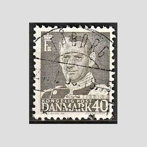 FRIMRKER DANMARK | 1950 - AFA 322 - Fr. IX 40 re gr - Lux Stemplet Fborg