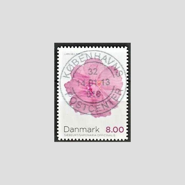 FRIMRKER DANMARK | 2012 - AFA 1715a - Efterrsblomster - 8,00 Kr. flerfarvet - Pragt Stemplet