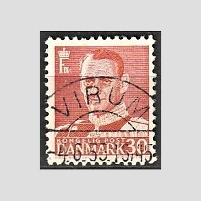 FRIMRKER DANMARK | 1952-53 - AFA 337 - Fr. IX 30 re rd - Lux Stemplet Virum