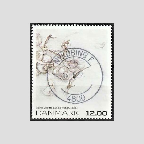 FRIMRKER DANMARK | 2009 - AFA 1594 - Frimrkekunst 13. - 12,00 Kr. flerfarvet - Pragt Stemplet Nykbing F