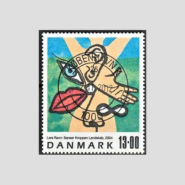 FRIMRKER DANMARK | 2004 - AFA 1398 - Frimrkekunst - 13,00 Kr. flerfarvet - Pragt Stemplet