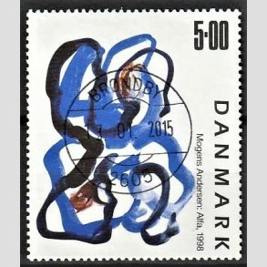 FRIMRKER DANMARK | 1998 - AFA 1188 - Frimrkekunst 1. - 5,00 Kr. Alfa - Pragt Stemplet Brndby