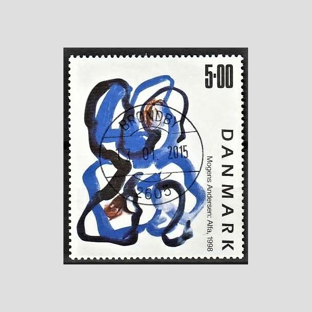 FRIMRKER DANMARK | 1998 - AFA 1188 - Frimrkekunst 1. - 5,00 Kr. Alfa - Pragt Stemplet Brndby