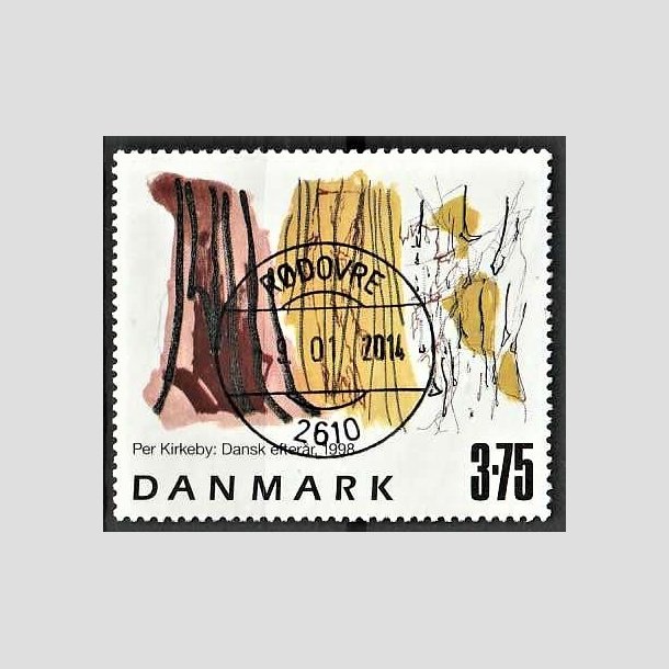 FRIMRKER DANMARK | 1998 - AFA 1187 - Frimrkekunst 1. - 3,75 Kr. Dansk efterr flerfarvet - Pragt Stemplet Rdovre