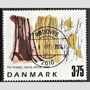 FRIMRKER DANMARK | 1998 - AFA 1187 - Frimrkekunst 1. - 3,75 Kr. Dansk efterr flerfarvet - Pragt Stemplet Rdovre