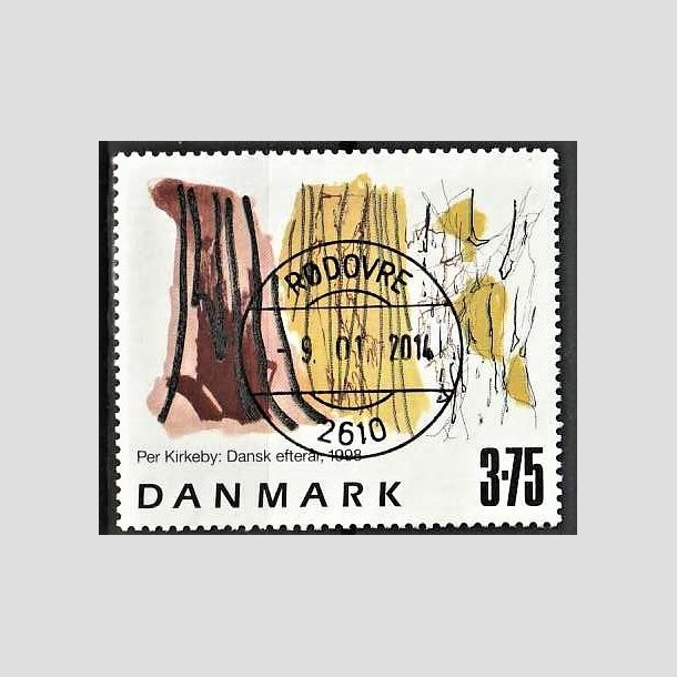 FRIMRKER DANMARK | 1998 - AFA 1187 - Frimrkekunst 1. - 3,75 Kr. Dansk efterr flerfarvet - Pragt Stemplet Rdovre