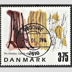FRIMRKER DANMARK | 1998 - AFA 1187 - Frimrkekunst 1. - 3,75 Kr. Dansk efterr flerfarvet - Pragt Stemplet Rdovre