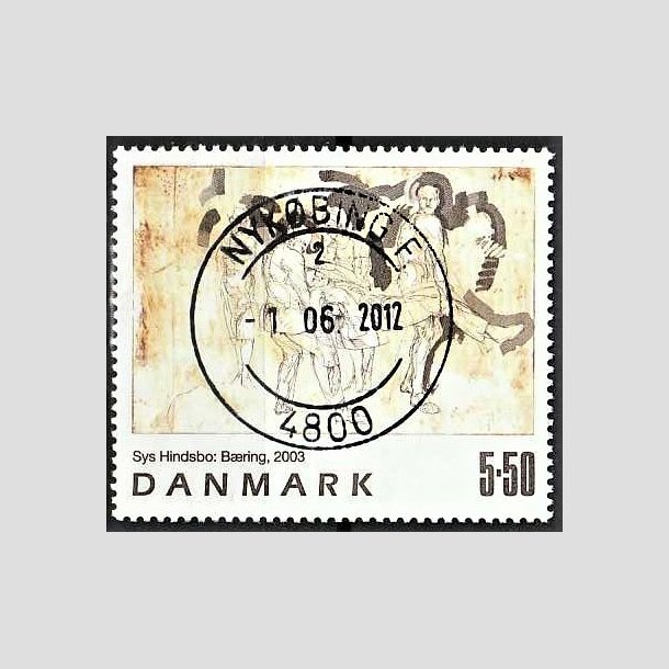 FRIMRKER DANMARK | 2003 - AFA 1361 - Frimrkekunst 6. - 5,50 Kr. Sys Hindsbo - Pragt Stemplet Nykbing F