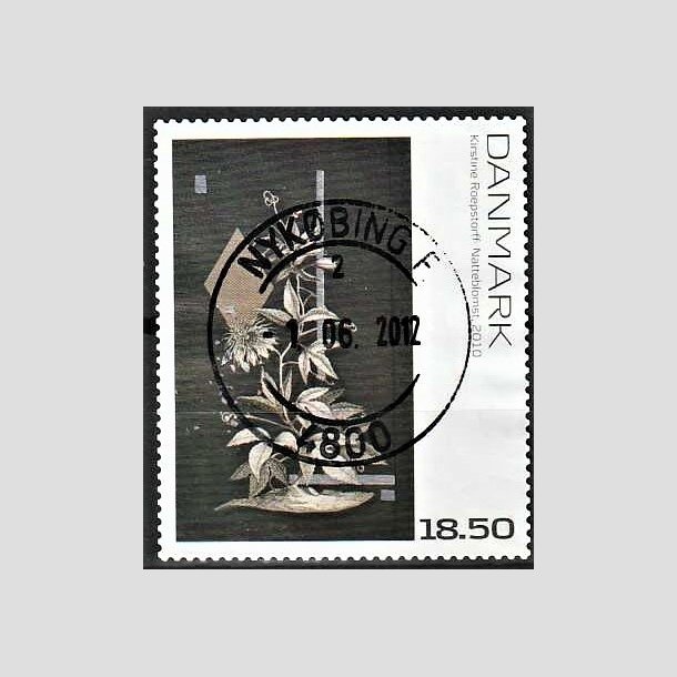 FRIMRKER DANMARK | 2010 - AFA 1631E - Frimrkekunst 14. - 18,50 Kr. flerfarvet - Pragt Stemplet Nykbing F