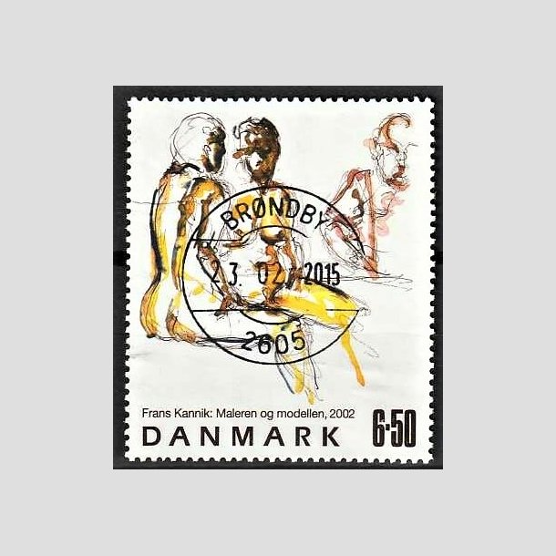 FRIMRKER DANMARK | 2002 - AFA 1331 - Frank Kannik - 6,50 Kr. flerfarvet - Pragt Stemplet Brndby