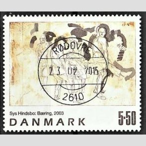 FRIMRKER DANMARK | 2003 - AFA 1361 - Frimrkekunst 6. - 5,50 Kr. Sys Hindsbo - Pragt Stemplet Rdovre