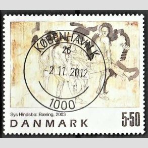 FRIMRKER DANMARK | 2003 - AFA 1361 - Frimrkekunst 6. - 5,50 Kr. Sys Hindsbo - Pragt Stemplet Kbenhavn K