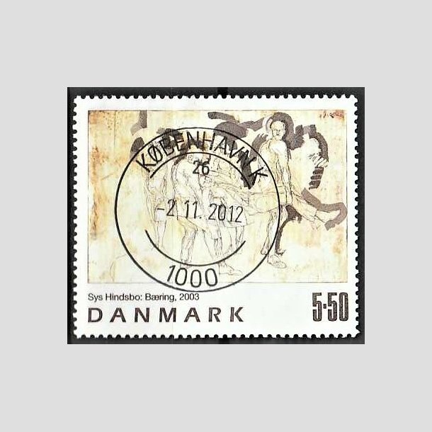 FRIMRKER DANMARK | 2003 - AFA 1361 - Frimrkekunst 6. - 5,50 Kr. Sys Hindsbo - Pragt Stemplet Kbenhavn K