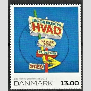 FRIMRKER DANMARK | 2011 - AFA 1651E - Frimrkekunst 15 - 13,00 Kr. flerfarvet - Lux Stemplet Nykbing F
