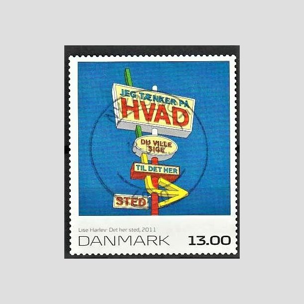 FRIMRKER DANMARK | 2011 - AFA 1651E - Frimrkekunst 15 - 13,00 Kr. flerfarvet - Lux Stemplet Nykbing F